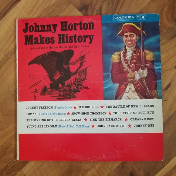Johnny Horton Makes History 1960 Columbia Vinyl CL1478 Vtg Tub6